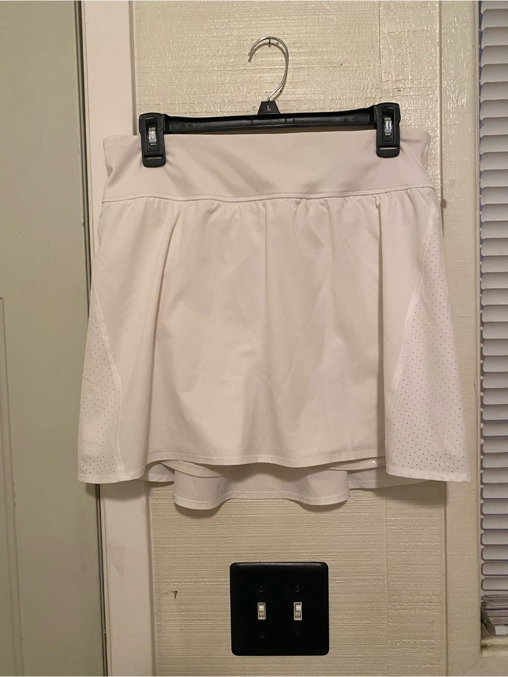 Women’s SPANX Get Moving White Mini Skort, Size XL